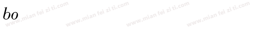 bodoni- normal-Itali字体转换